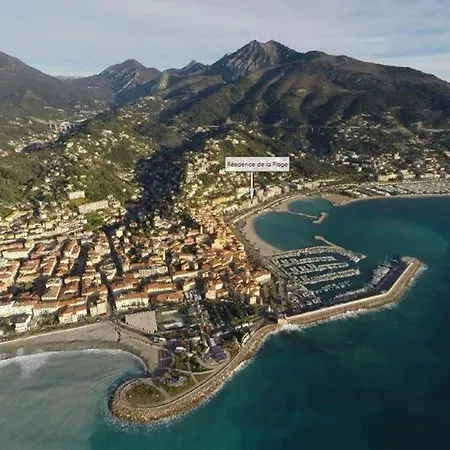 Apartment Renove Face Avec Terrasse A Menton, Proche Centre-ville Et Plages